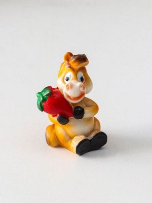 Фигурка полистоун «Коняшка с фруктиком», 2.2x2.5x4.7 см, МИКС