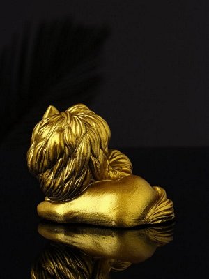 Фигурка гипс «Пони мама», 9x7x6 см, золото