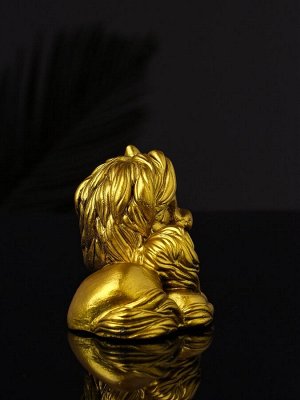 Фигурка гипс «Пони мама», 9x7x6 см, золото