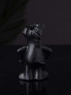 Фигурка гипс «Конь реальный», 8 см, чёрный