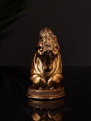 Фигурка гипс «Конь: шахматная фигура», 9x6 см, цвет бронза