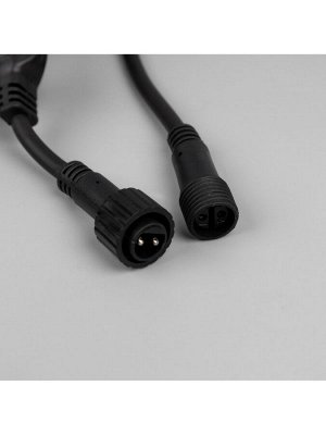 Гирлянда «Клип-лайт» 5 нитей по 20 м, IP44, УМС, тёмная нить, 665 LED, свечение синее, 24 В