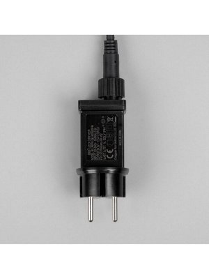 Гирлянда «Клип-лайт» 5 нитей по 20 м, IP44, УМС, тёмная нить, 665 LED, свечение белое, мерцание всех светодиодов, 24 В