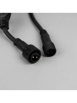 Гирлянда «Клип-лайт» 3 нити по 10 м, IP44, УМС, тёмная нить, 198 LED, свечение белое, 8 режимов, 24 В
