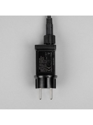 Гирлянда «Клип-лайт» 3 нити по 20 м, IP44, УМС, тёмная нить, 399 LED, свечение тёплое белое, мерцание, 24 В