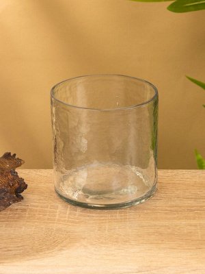 Подсвечник со стеклом «Ангелочки», 11x11x11 см, алюминий