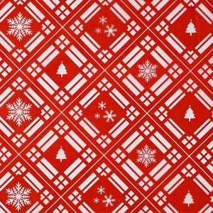 Упаковочная бумага на Новый год тишью «Тёплого праздника», 50x70 см