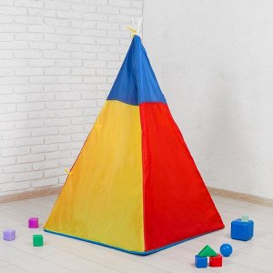 Палатка детская «Разноцветный домик», 142 ? 100 ? 100 см