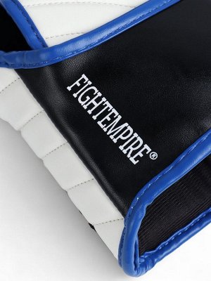 Перчатки боксёрские FIGHT EMPIRE, MAX FORCE, чёрно-белые, размер 16 oz
