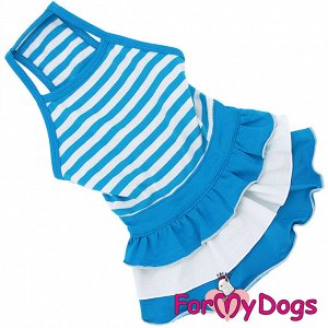 Платье"Морячка"синее