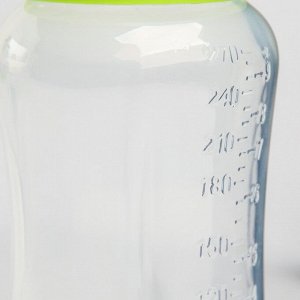 Набор подарочный (бутылочки 270 мл., 125 мл., соска-пустышка, ершик), цвет зеленый
