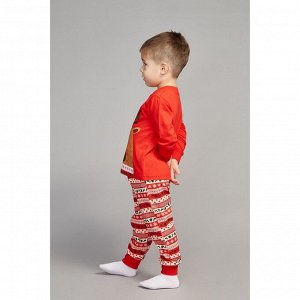 Пижама для мальчика, цвет красный, рост 134 см