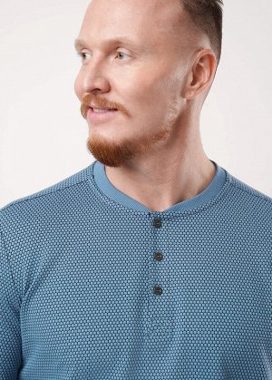 Джемпер. Цвет: т.голубой/чёрный