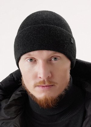 Шапка. Цвет: меланж т.серый