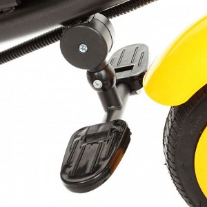 Велосипед трёхколёсный «Лучик Vivat 1», надувные колёса 10"/8", цвет коричневый/жёлтый
