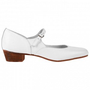 Туфли народные женские, длина по стельке 22,5 см, цвет белый