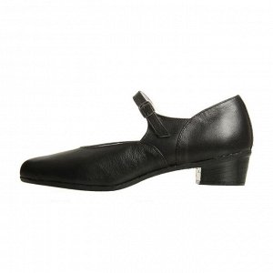 Туфли народные женские, длина по стельке 22 см, цвет чёрный