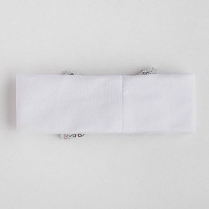 Набор Me to you: Носки и повязка, серый/белый, 12-14 см