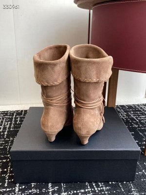 Сапоги женские замшевые демисезонные