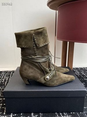 Сапоги женские замшевые демисезонные