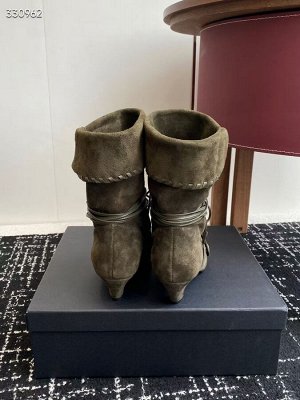 Сапоги женские замшевые демисезонные