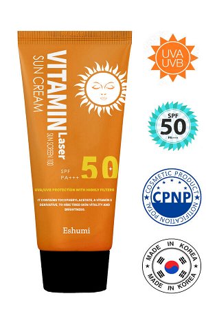 Увлажняющий солнцезащитный крем c витаминами ESHUMI Vitamin Laser Sunscreen 100 Suncream 70г 1/100