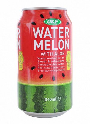 Фруктовый освежающий напиток арбуз+алоэ Watermelon with Aloe  340 мл
