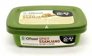 Паста соевая острая для мяса "Seasoned soybean paste for meat (Spicy ssamjang)" 170г