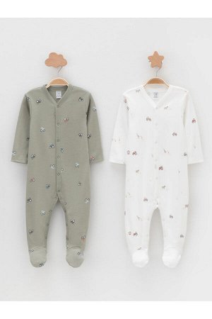 Набор комбинезон(Осень-Зима)+baby (хаки Н031.1, молочный Н103)