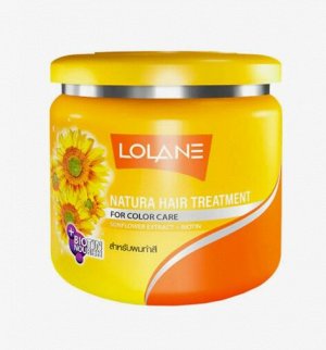 LOLANE МАСКА ДЛЯ ВОЛОС  NATURA HAIR TREATMENT FOR COLOR CARE SUNFLOWER EXTRACT + BIOTIN 500 г