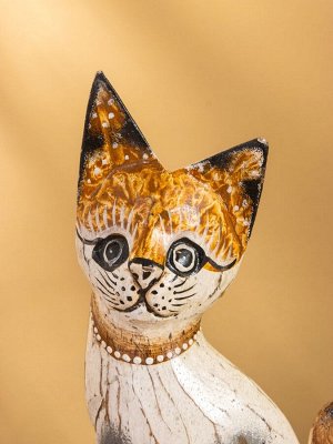 Сувенир «Кошка в ошейнике», 7x3.5x20 см, дерево, МИКС