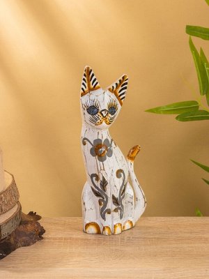 Сувенир «Кошка в ошейнике», 7x3.5x20 см, дерево, МИКС