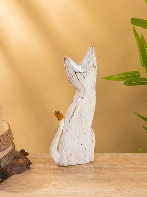 Сувенир «Кошка в ошейнике», 7x3.5x20 см, дерево, МИКС