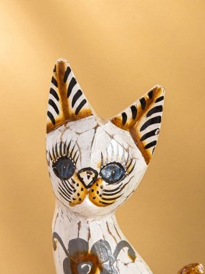 Сувенир «Кошка в ошейнике», 7x3.5x20 см, дерево, МИКС