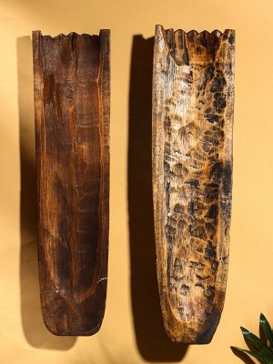 Маска «Абориген и ящерица», 50x12x4 см, дерево, МИКС