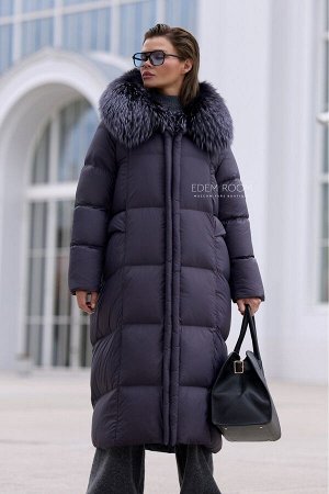 Лёгкий пуховик с съёмным мехом