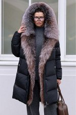 Пуховик с густым мехом