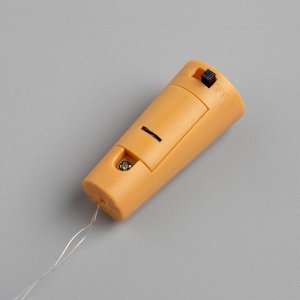 Гирлянда «Нить» 2 м роса с пробкой, IP20, серебристая нить, 20 LED, свечение красное, LR44x3