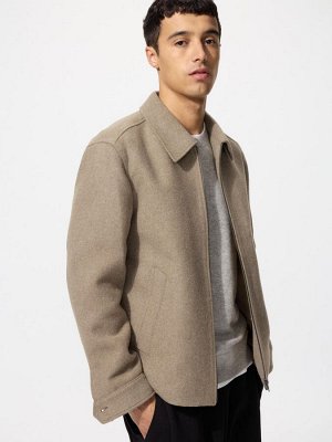 UNIQLO - однотонный укороченный блузон - 478248 32 BEIGE