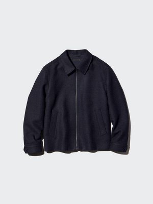 UNIQLO - однотонный укороченный блузон - 69 NAVY