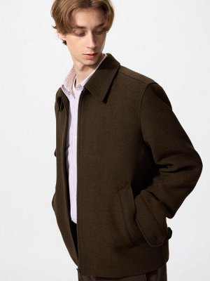 UNIQLO - однотонный укороченный блузон - 39 DARKBROWN