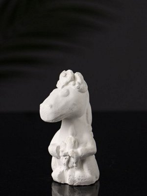 Фигурка для росписи «Лошадка с косой», гипс, 9x5x5 см