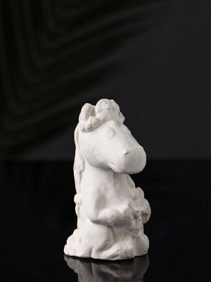 Фигурка для росписи «Лошадка с косой», гипс, 9x5x5 см