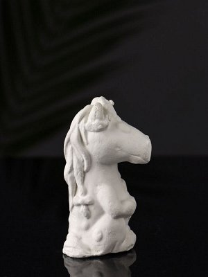 Фигурка для росписи «Лошадка с косой», гипс, 9x5x5 см