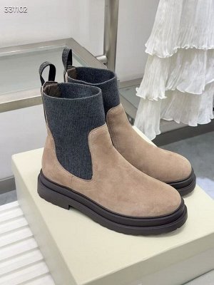 Сапоги женские замшевые демисезонные