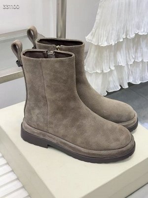 Сапоги женские замшевые демисезонные