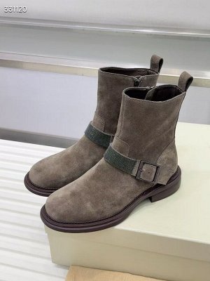 Сапоги женские замшевые демисезонные
