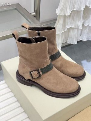 Сапоги женские замшевые демисезонные