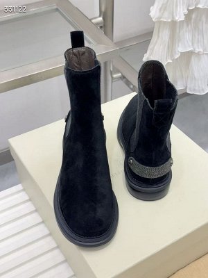 Сапоги женские замшевые демисезонные