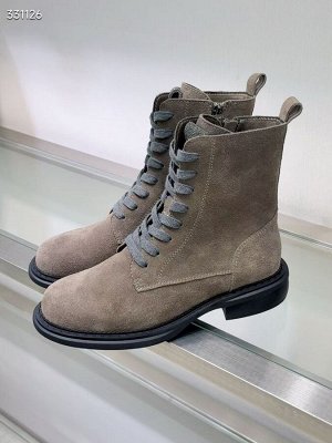 Сапоги женские замшевые демисезонные